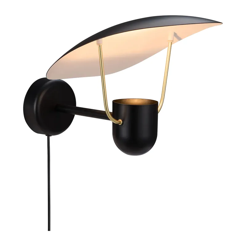 Fabiola | Vägglampa | Svart