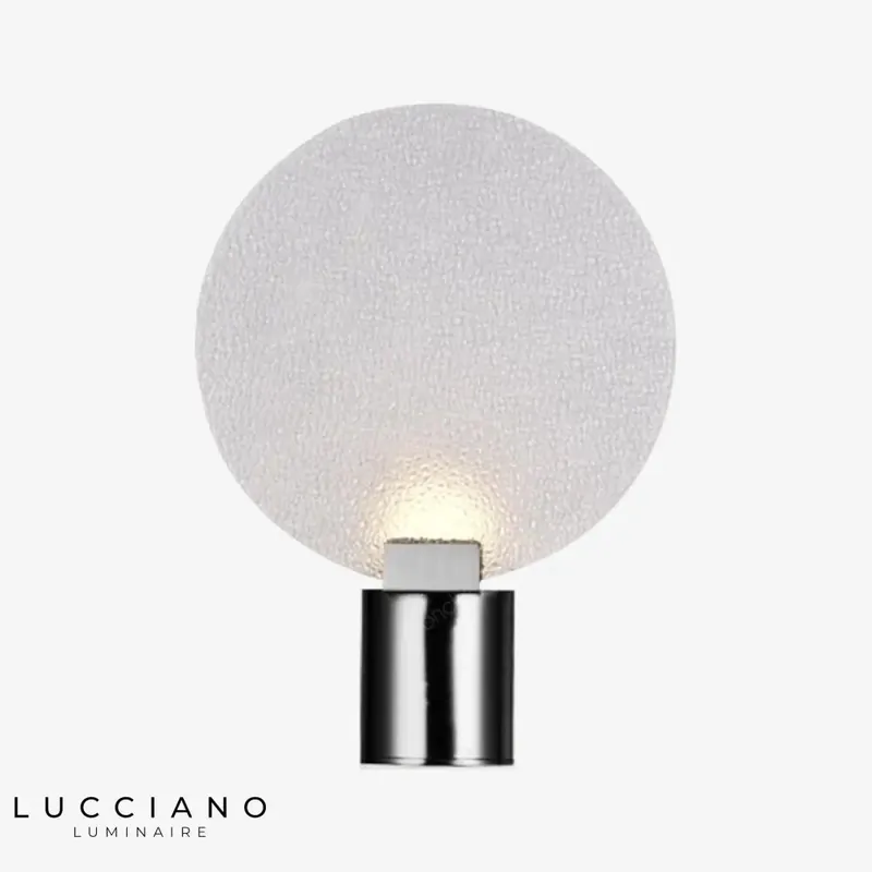 Applique murale design élégant verre rond lumineux
