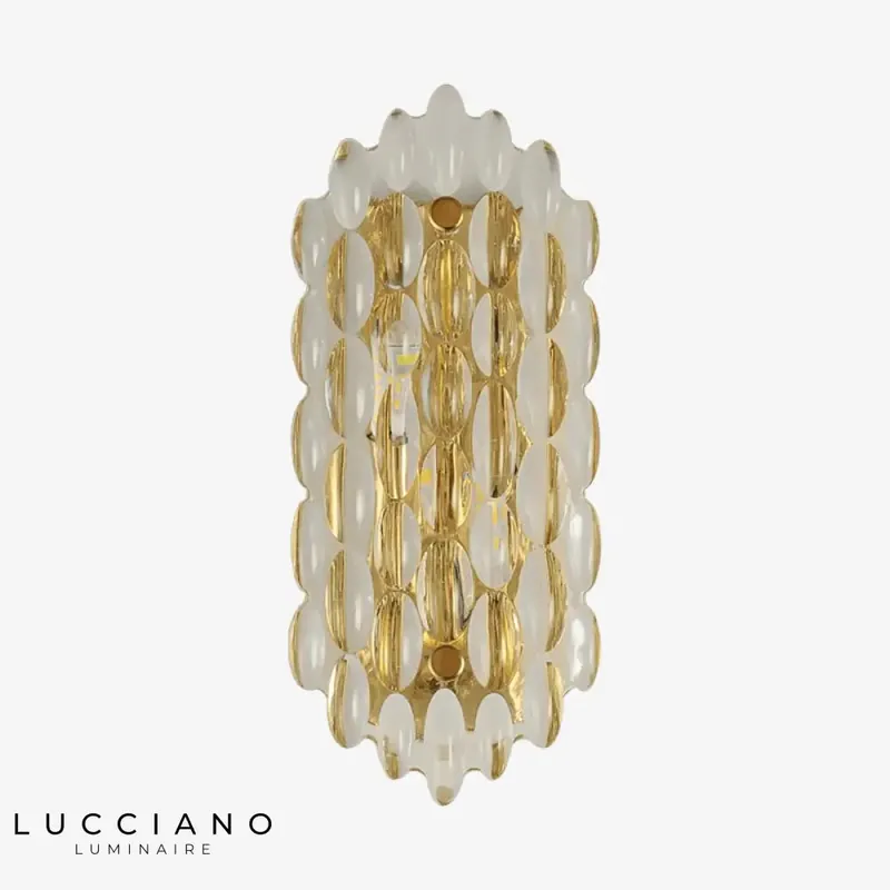 Applique murale design dorée élégante cristal contemporaine