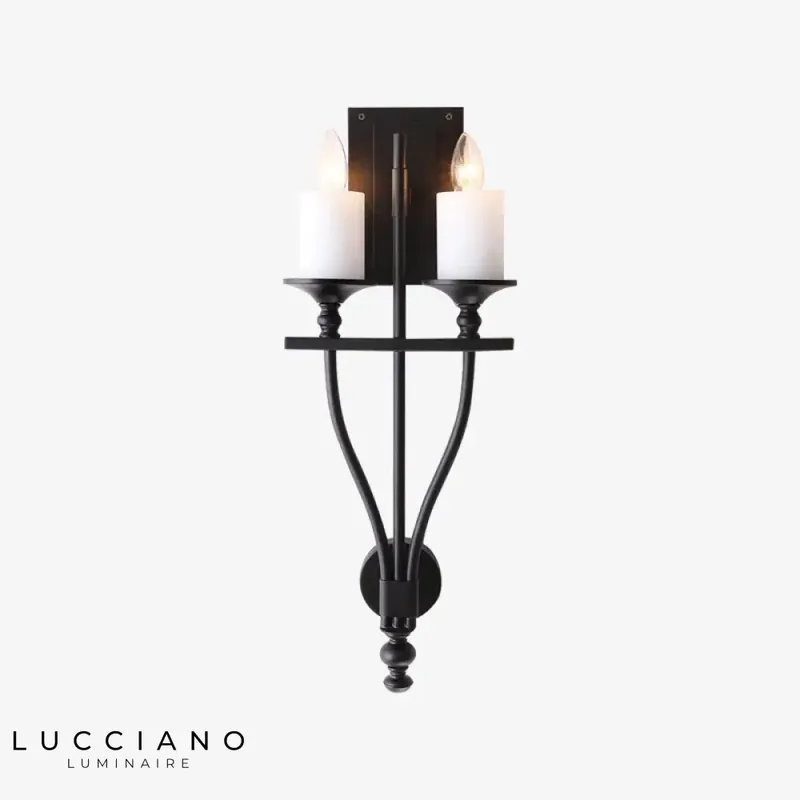 Applique murale blanche rétro élégante design marbre lumineux