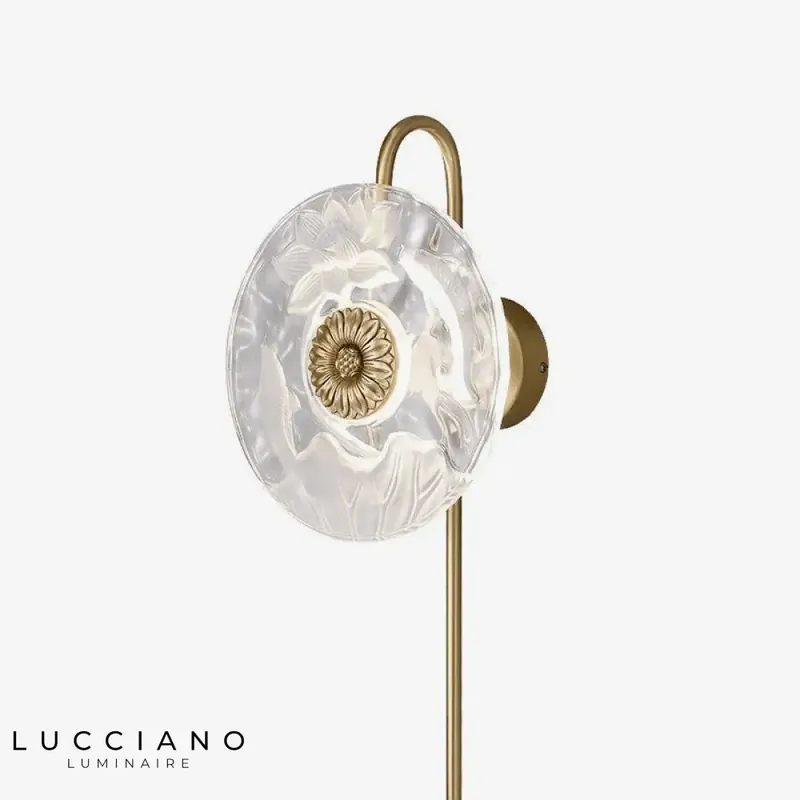 Applique murale design LED luminaire élégant floral