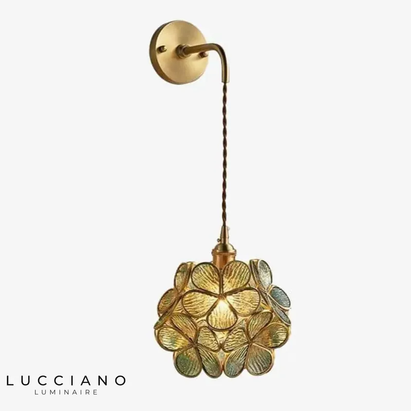 Applique murale design dorée élégante lumineuse contemporaine