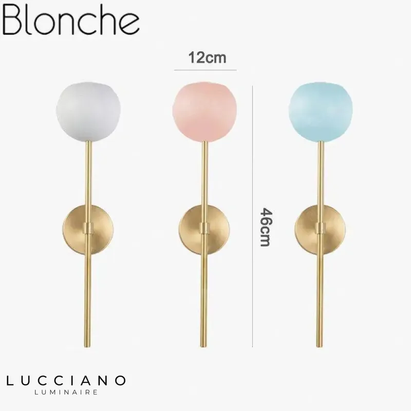Applique murale dorée LED élégante design
