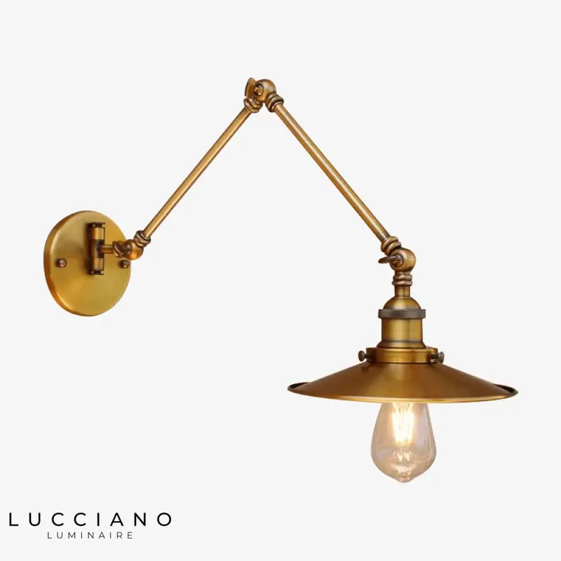 Applique murale dorée Élégance Vintage Lumière
