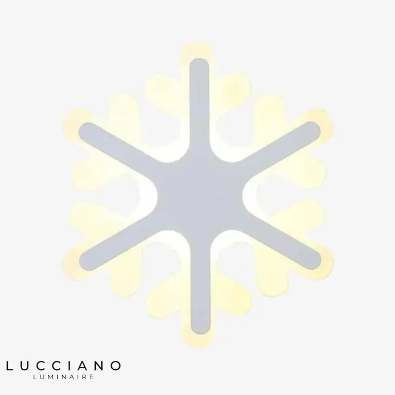 Applique murale LED blanche brillante décoration hivernale