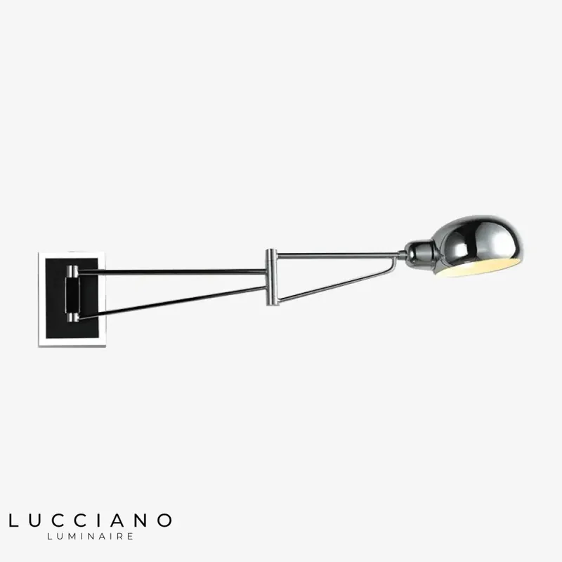 Applique murale LED chromé élégant design moderne