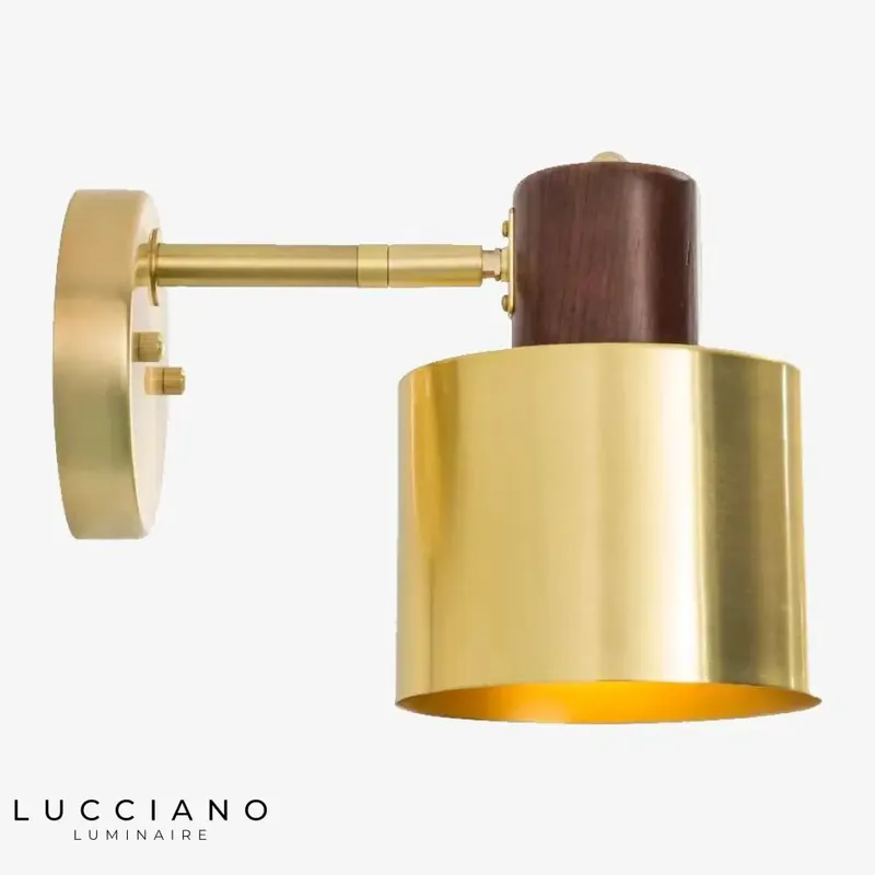 Applique murale LED design contemporain doré