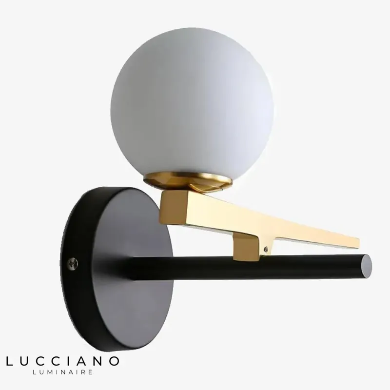 Applique murale LED or et design contemporain