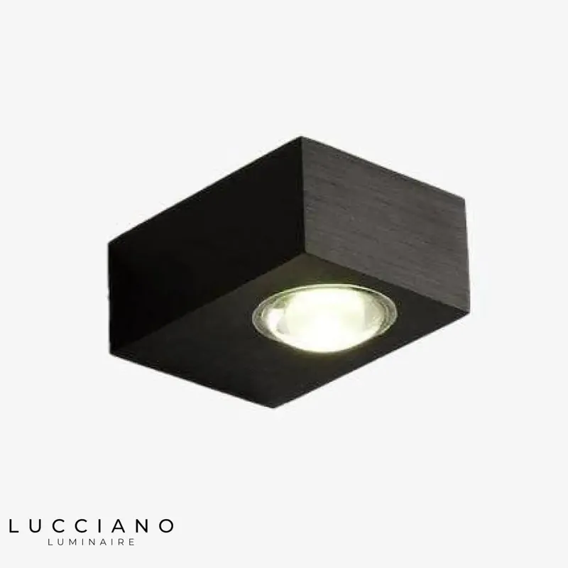 Applique murale à LED carré Noir design contemporain élégant