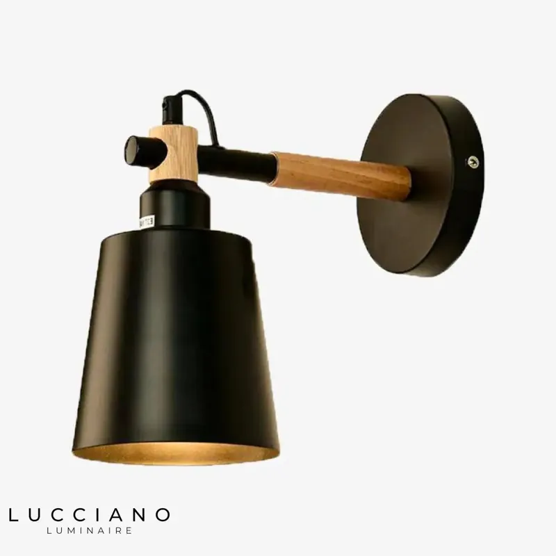 Applique Murale LED Bois Métal Nordique