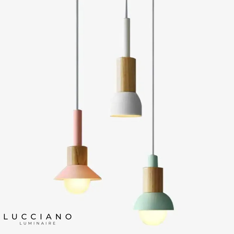 Suspension en bois et métal Window