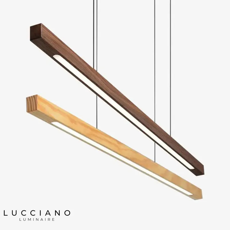 Suspension LED moderne en bois Hang