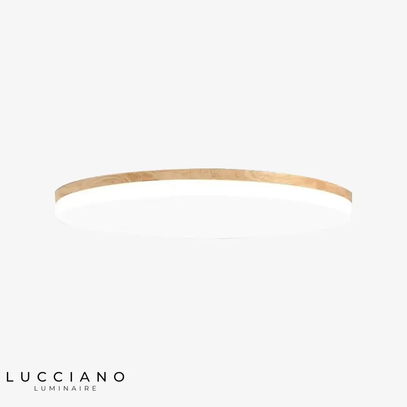 Plafonnier LED bois moderne design