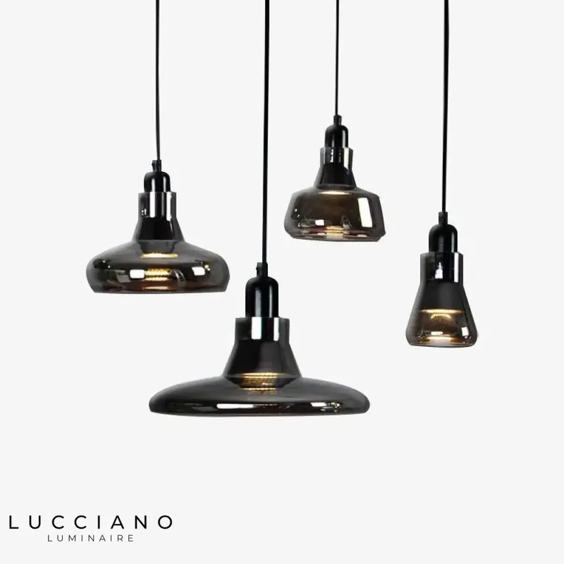 Suspension LED Lofty en verre trempé