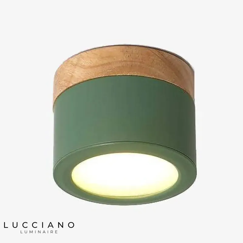 Spot LED en bois et métal Allan