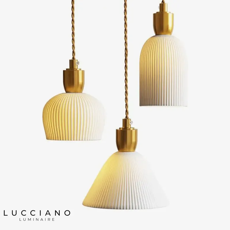 Suspension design en céramique LED