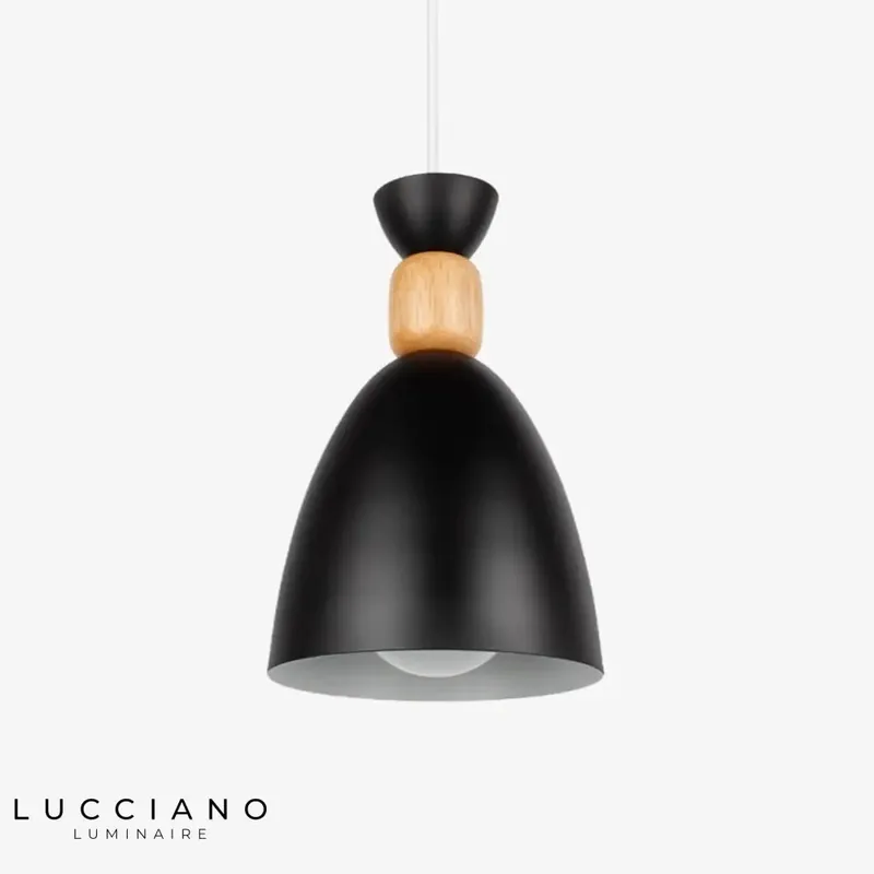 LED Métal Bois Suspension Design