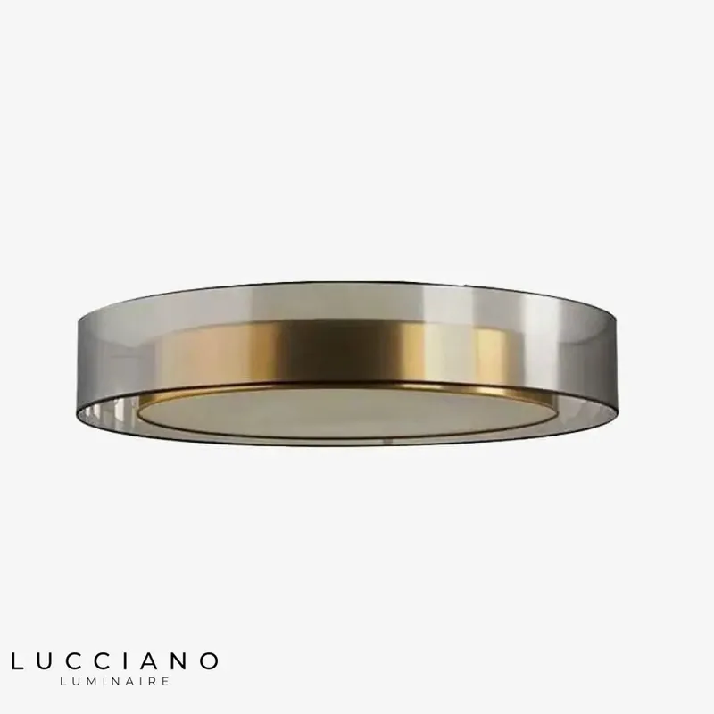 Plafonnier LED Design Doré Loft