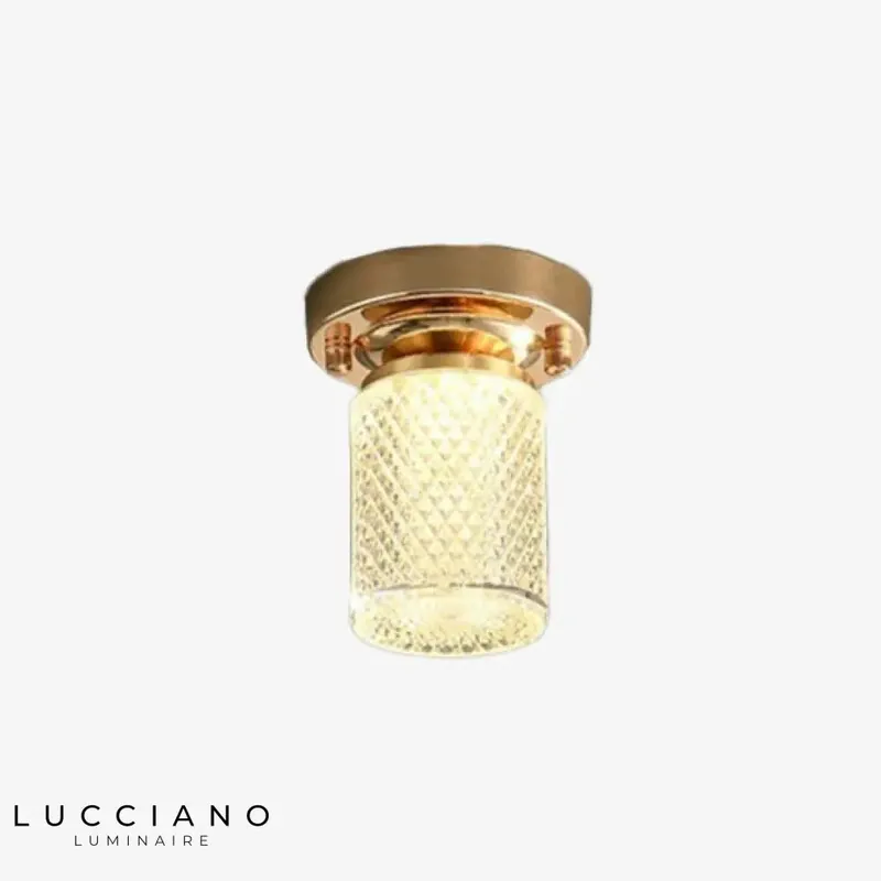 Plafonnier LED Cristal Doré Luxury