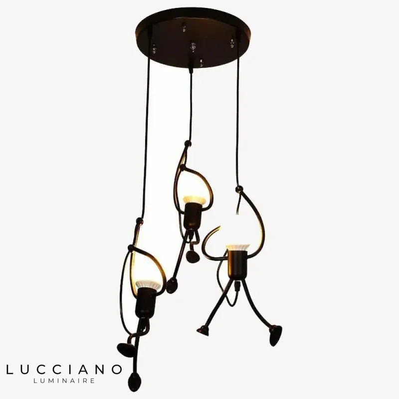 Lustre LED Bonhomme Suspendu Human