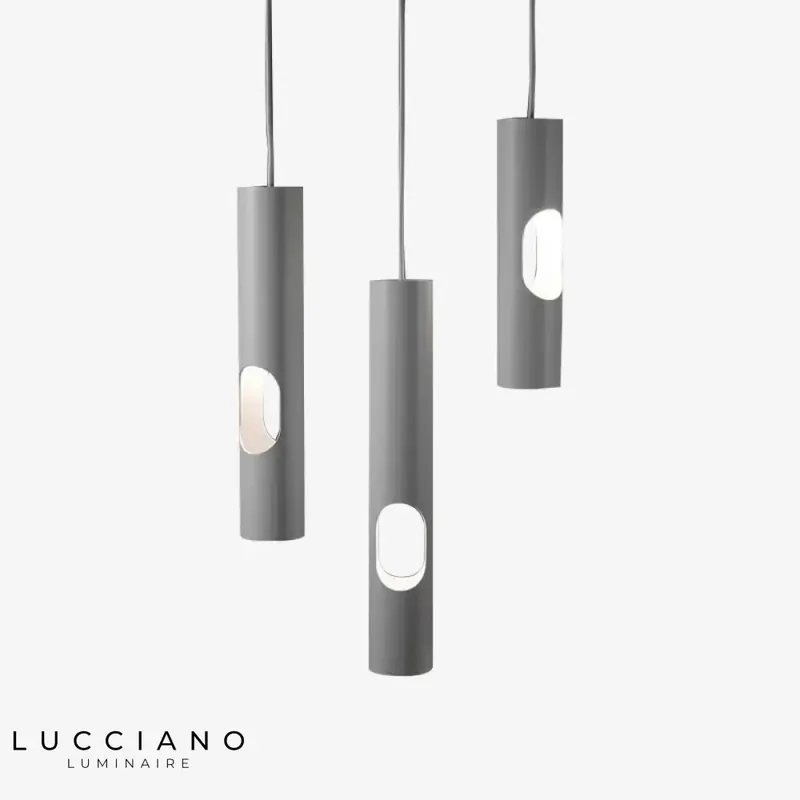 Suspension LED Moderne Cylindrique Aluminium