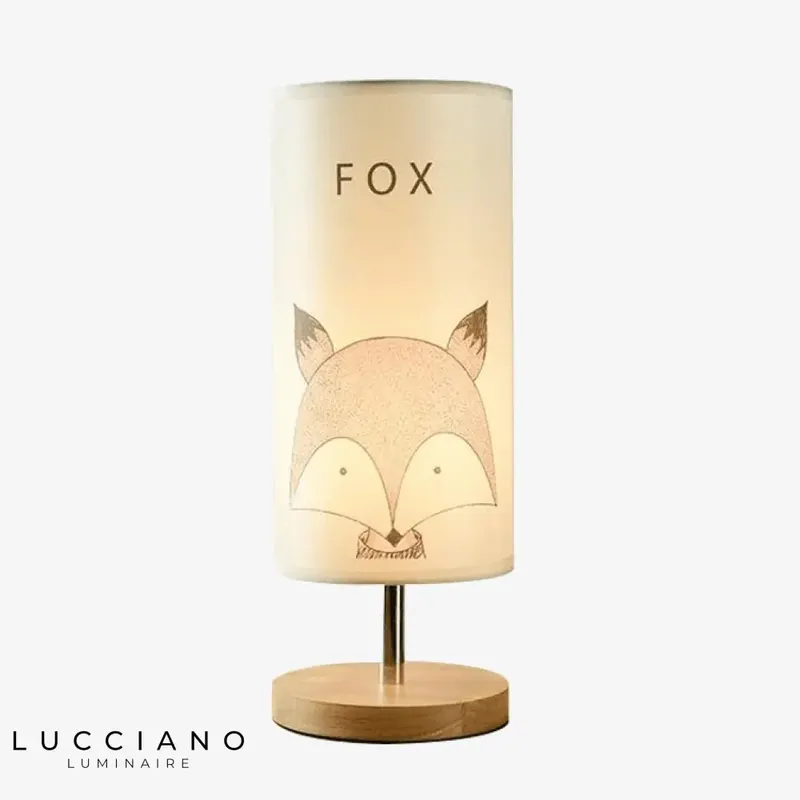 Lampe Enfant Animaux en Bois