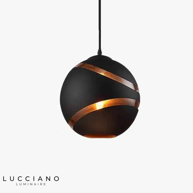 Suspension LED Lofty avec boule en verre