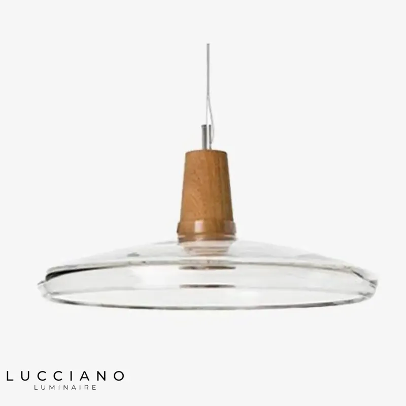 Suspension LED en verre design