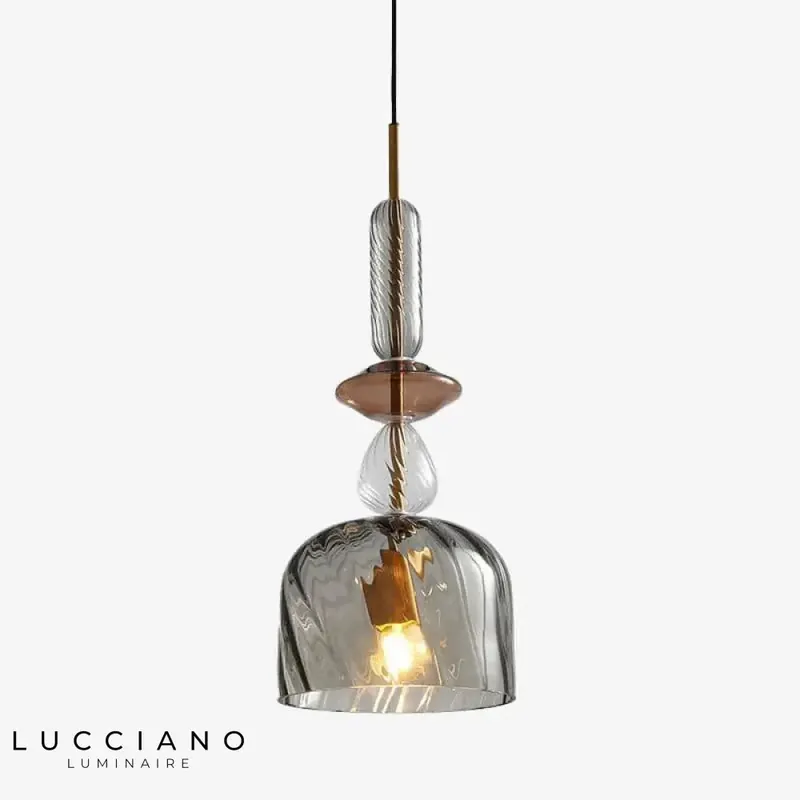 Suspension LED Verre Coloré Coffee