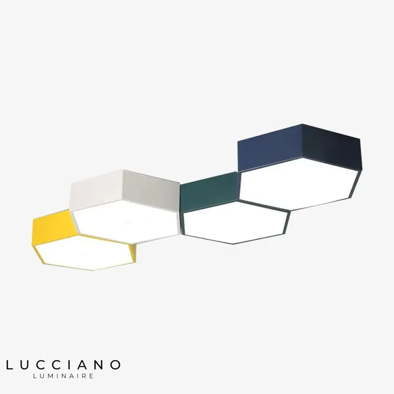Plafonnier LED Hexagonal Honeycomb