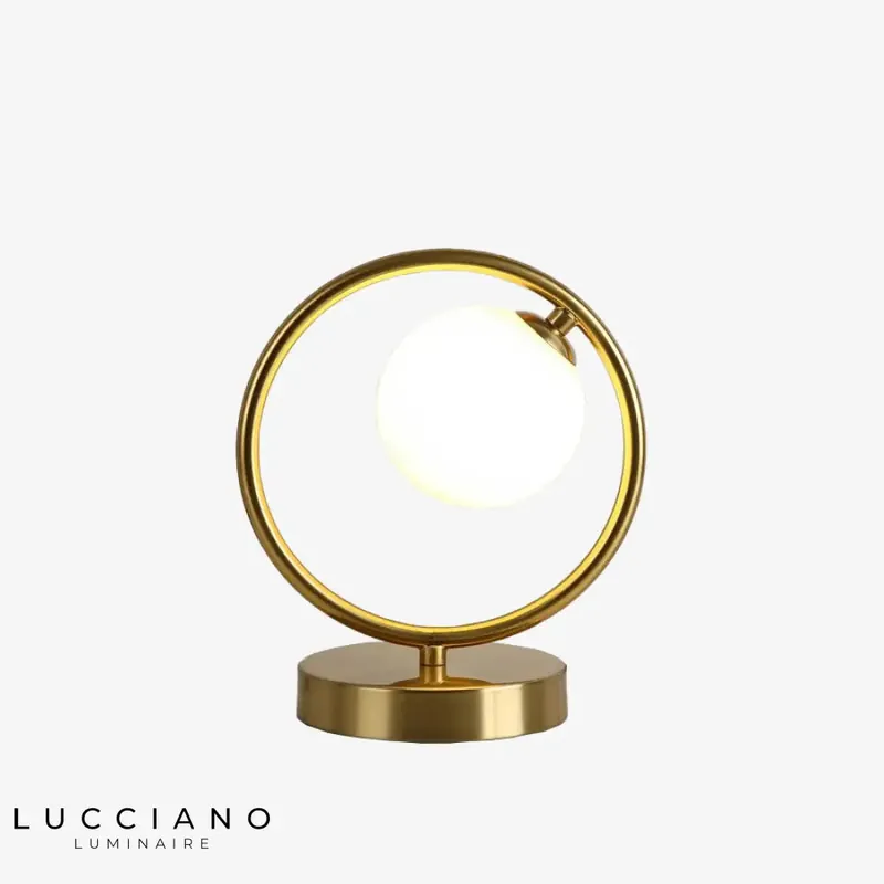 Lampe design LED dorée Nuria
