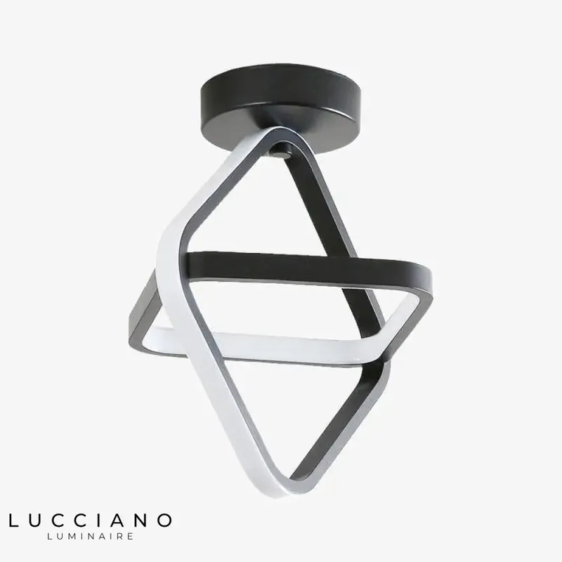 Plafonnier LED Anneau Métal Design