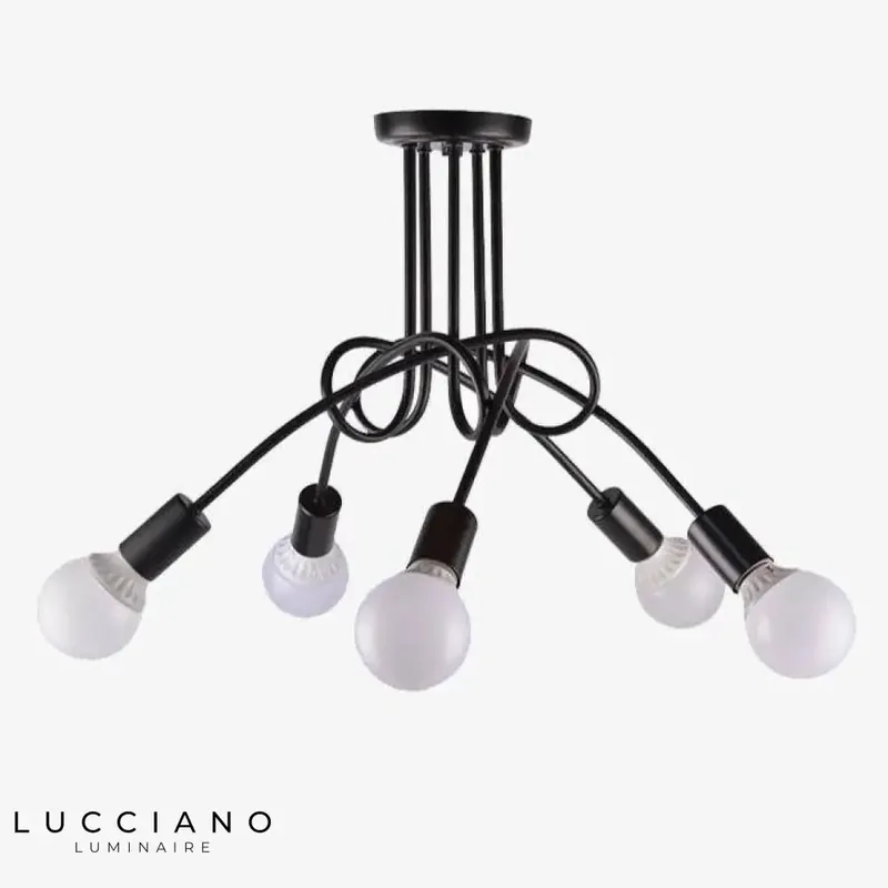 Plafonnier LED métal multi-points