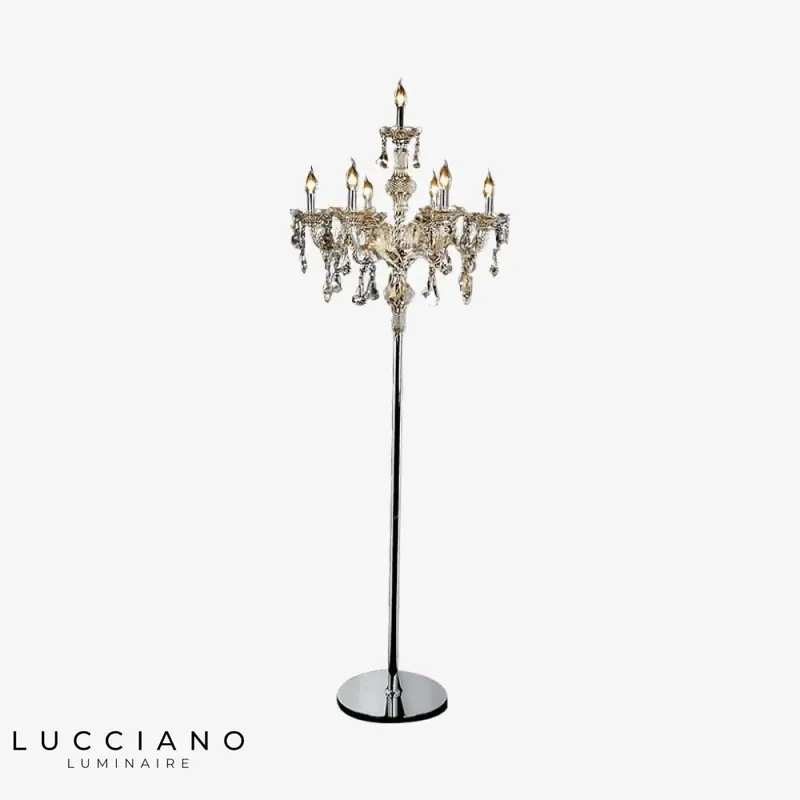 Lampadaire cristal à bougies