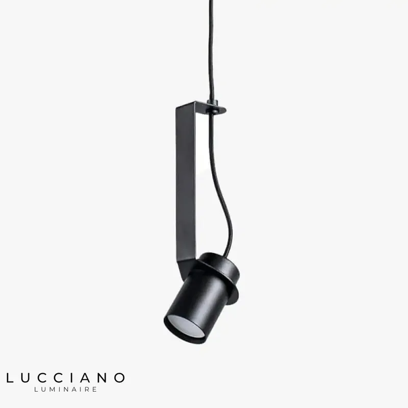 Suspension LED Cylindre Métal Industriel
