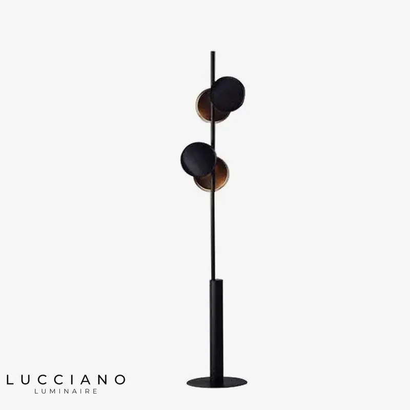 Lampadaire LED Moderne en Métal Circulaire