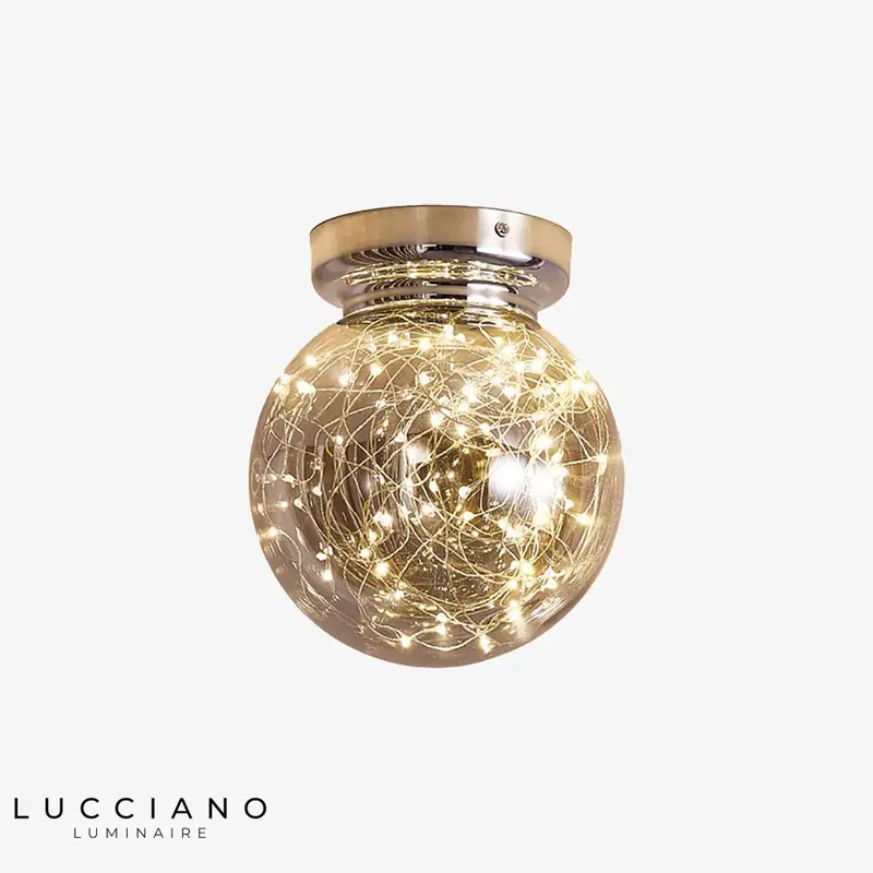 Globe en verre LED Plafonnier Moderne
