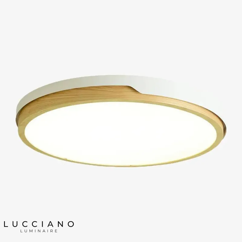 Plafonnier Nordic LED en bois et métal