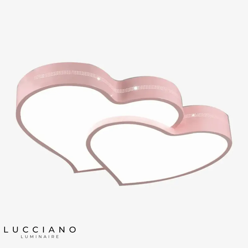 Plafonnier LED Cœur Enfant Fille