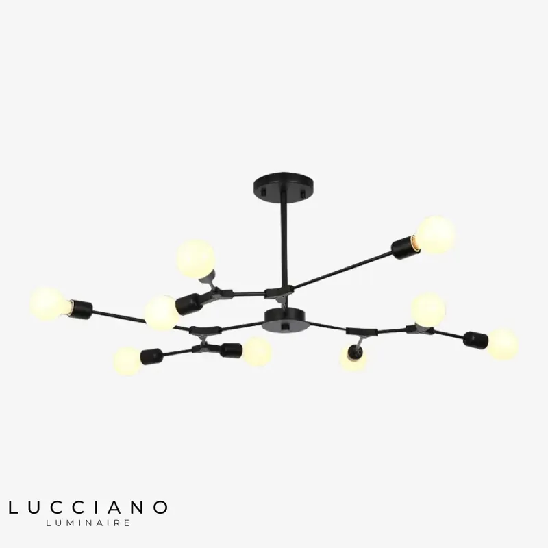 Lustre LED Design Noir Branches
