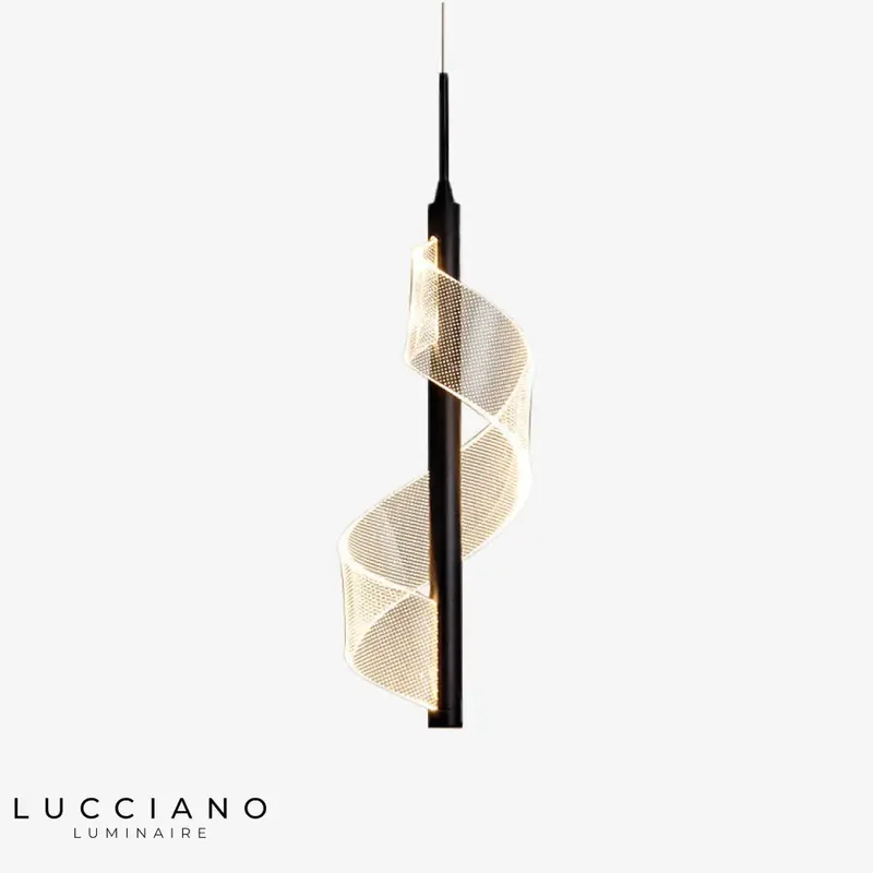 Suspension LED minimaliste ondulée