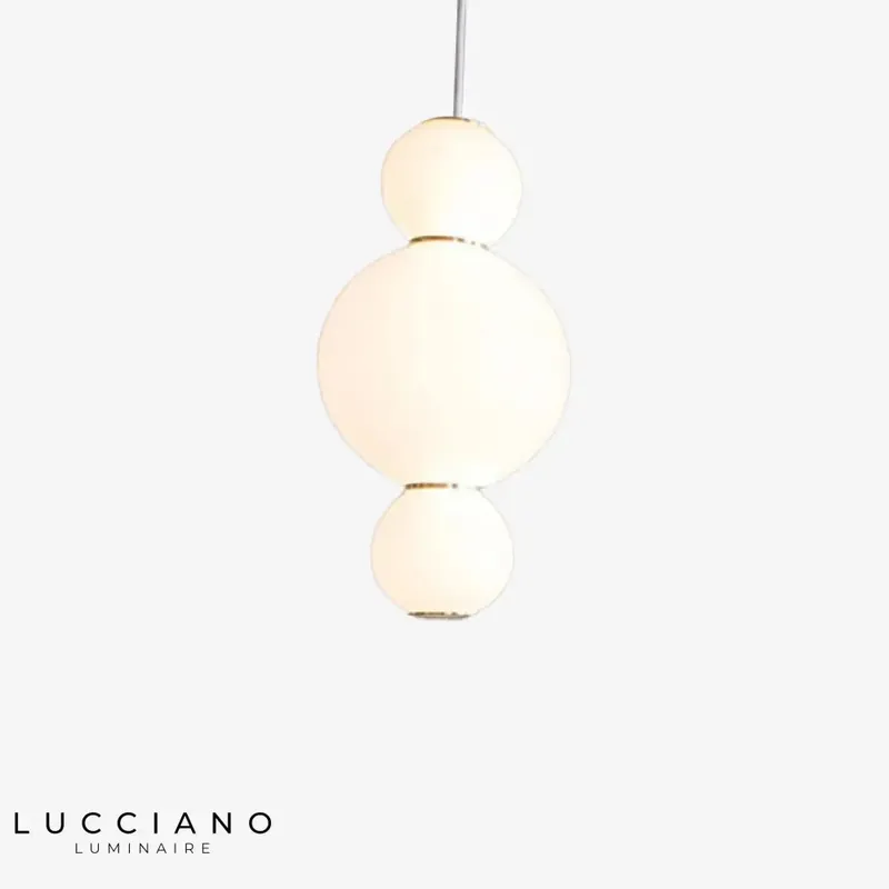Suspension LED Julene perles modernes