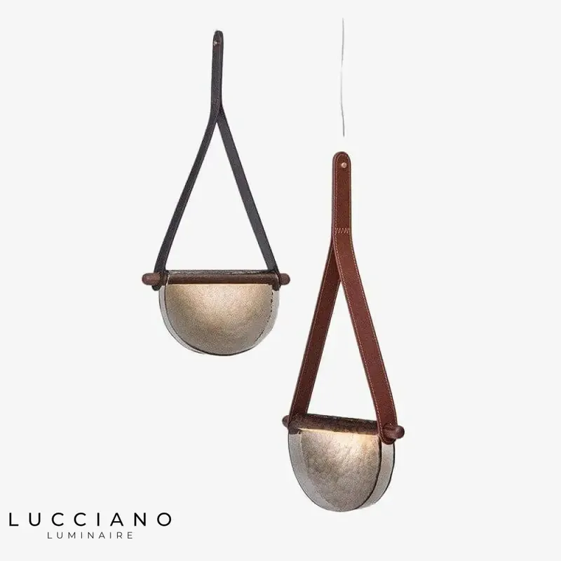 LED Design Glass Semicircle Suspension