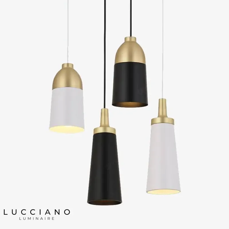 Suspension LED Design Métal Doré Loft
