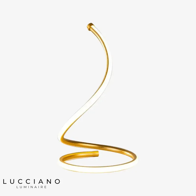 Lampe design spirale LED minimaliste