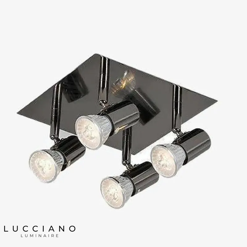 Plafonnier LED Spots Orientables Satiné
