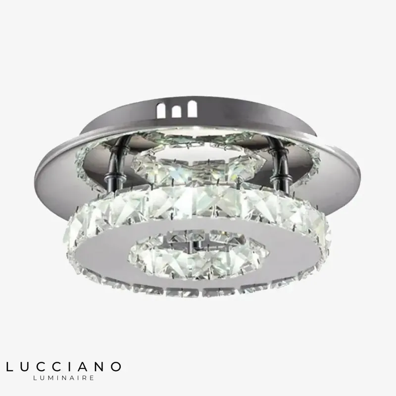 Plafonnier LED Cristal Chrome Entrée