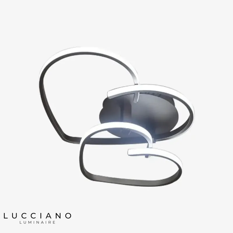 Plafonnier LED coeur moderne design