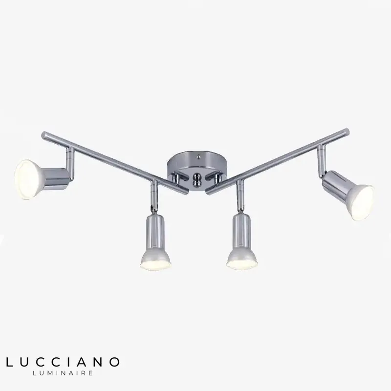 Plafonnier LED ajustable chromé Home