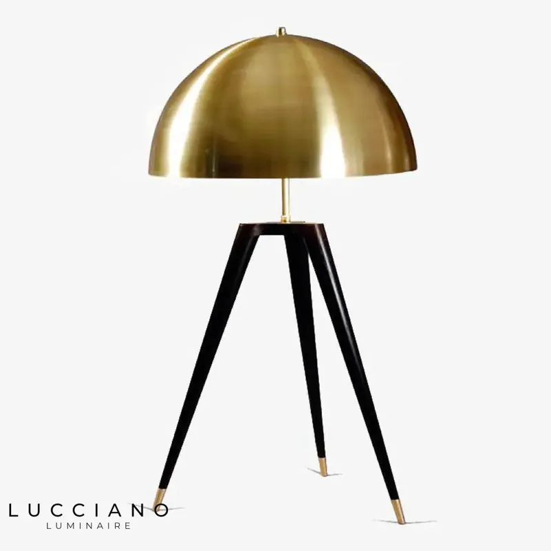Lampe de table design bronze